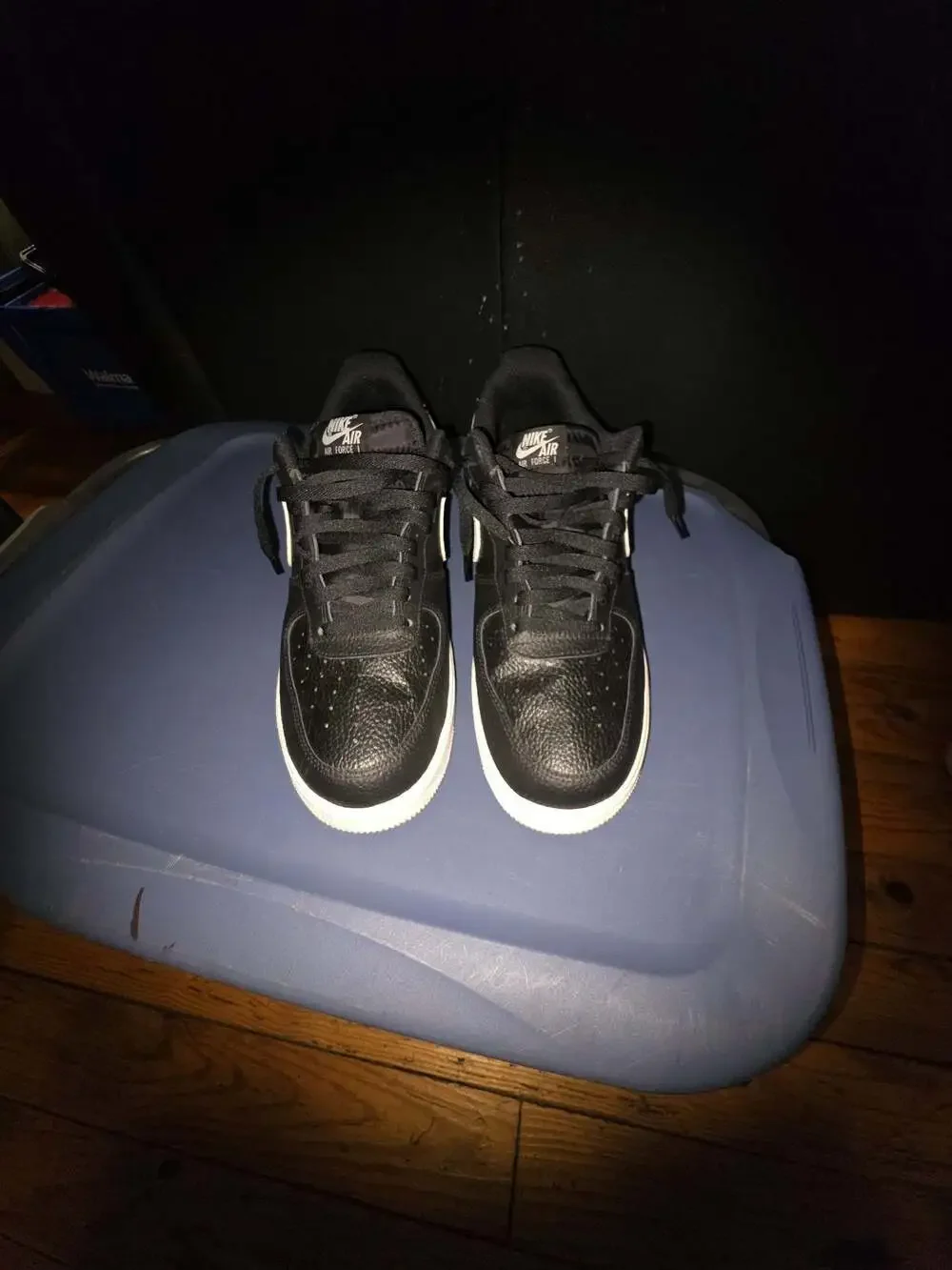 Nike Air Force 1 '07 Low Black White Pebbled Leather Men's Shoes CT2302-002